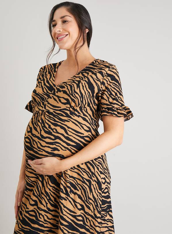 Maternity leopard print dress sales